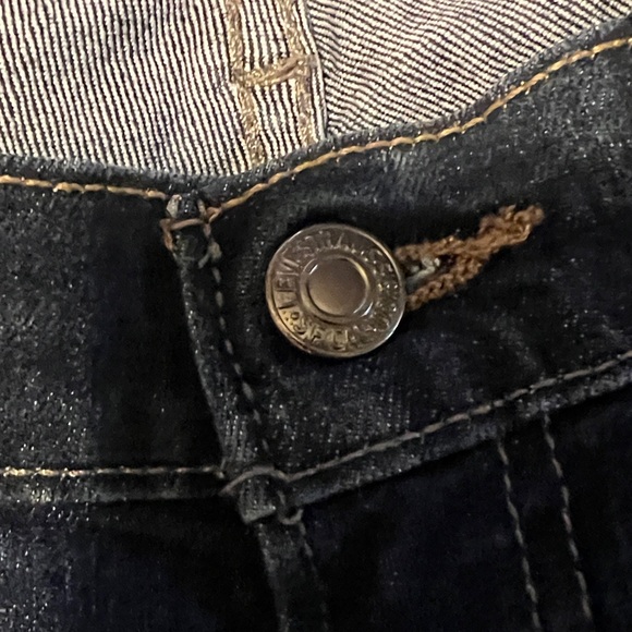 Levi's 524 Too Superlow Rise Y2K Blue Denim Skinny Jeans - Picture 10 of 12